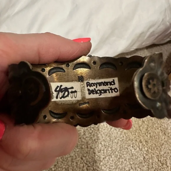 Raymond Bronze and Silver Cuff Bracelet - Picture 5 of 5